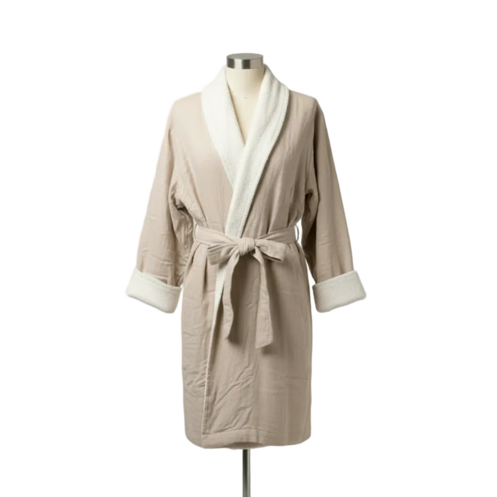 Soluna – Double-Side Muslin/Terry Shawl Robe